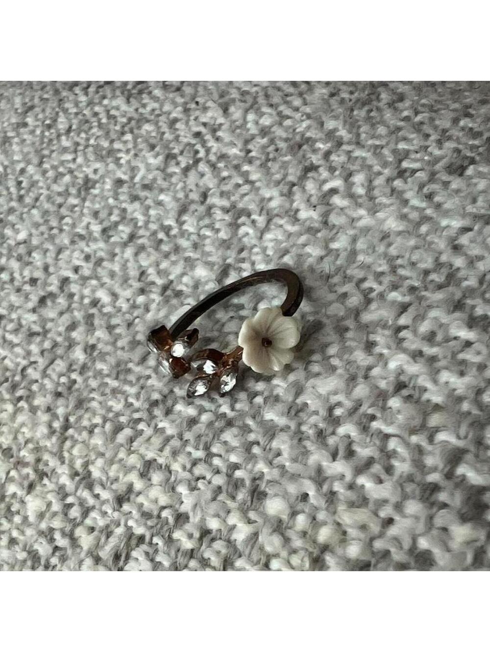Women's Brown and Multi Design Ring